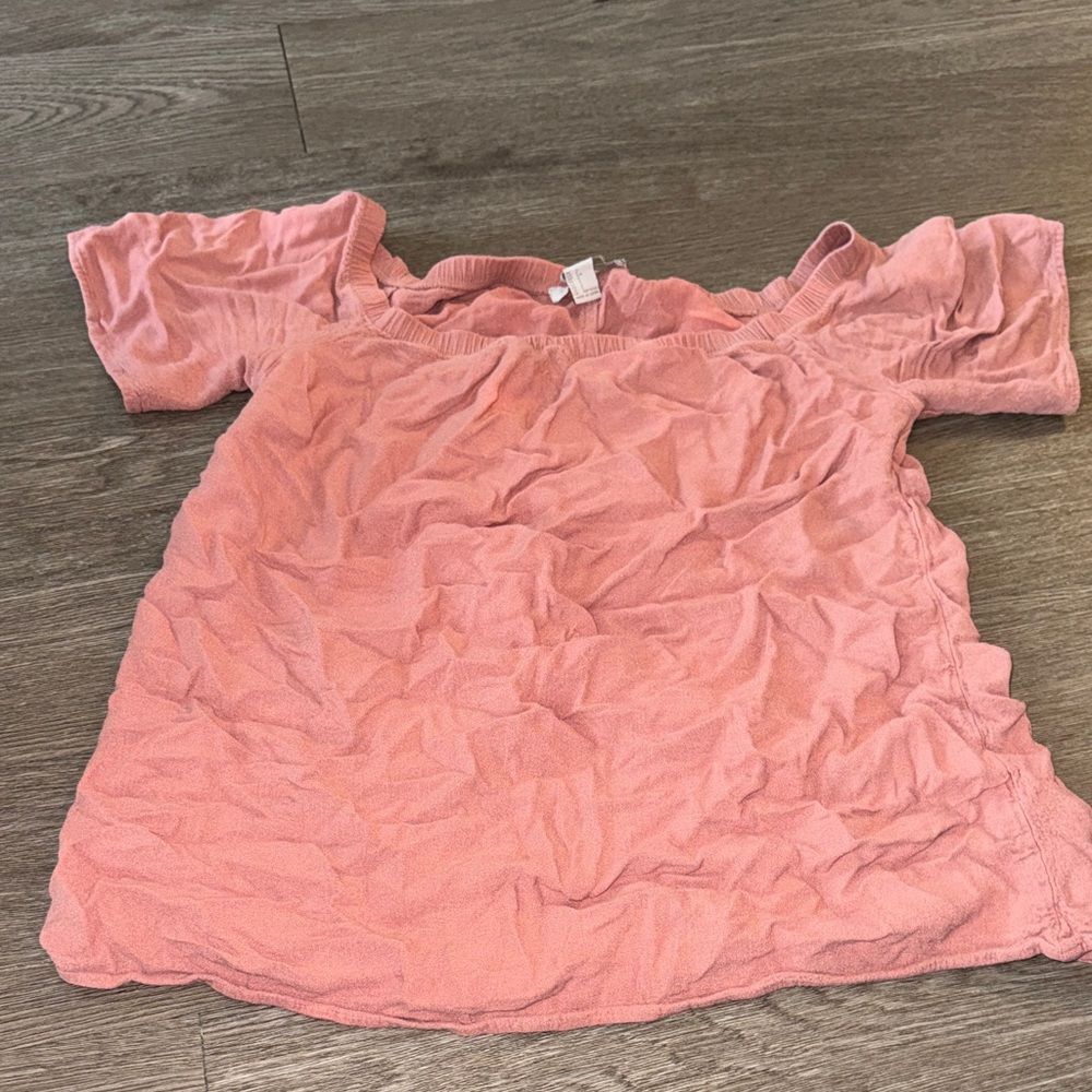 Forever 21 Blush Pink Off-Shoulder Blouse